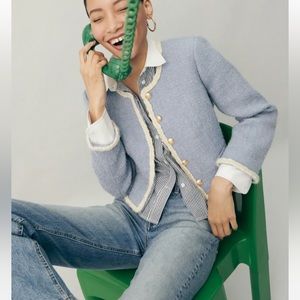 J. Crew Louisa Lady Jacket in Maritime Tweed